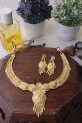 Gold Plated Bridal Short Necklace