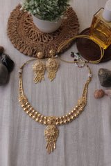 Gold Plated Bridal Short Necklace