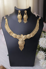 Gold Plated Bridal Short Necklace