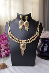 Gold Plated Bridal Short Necklace