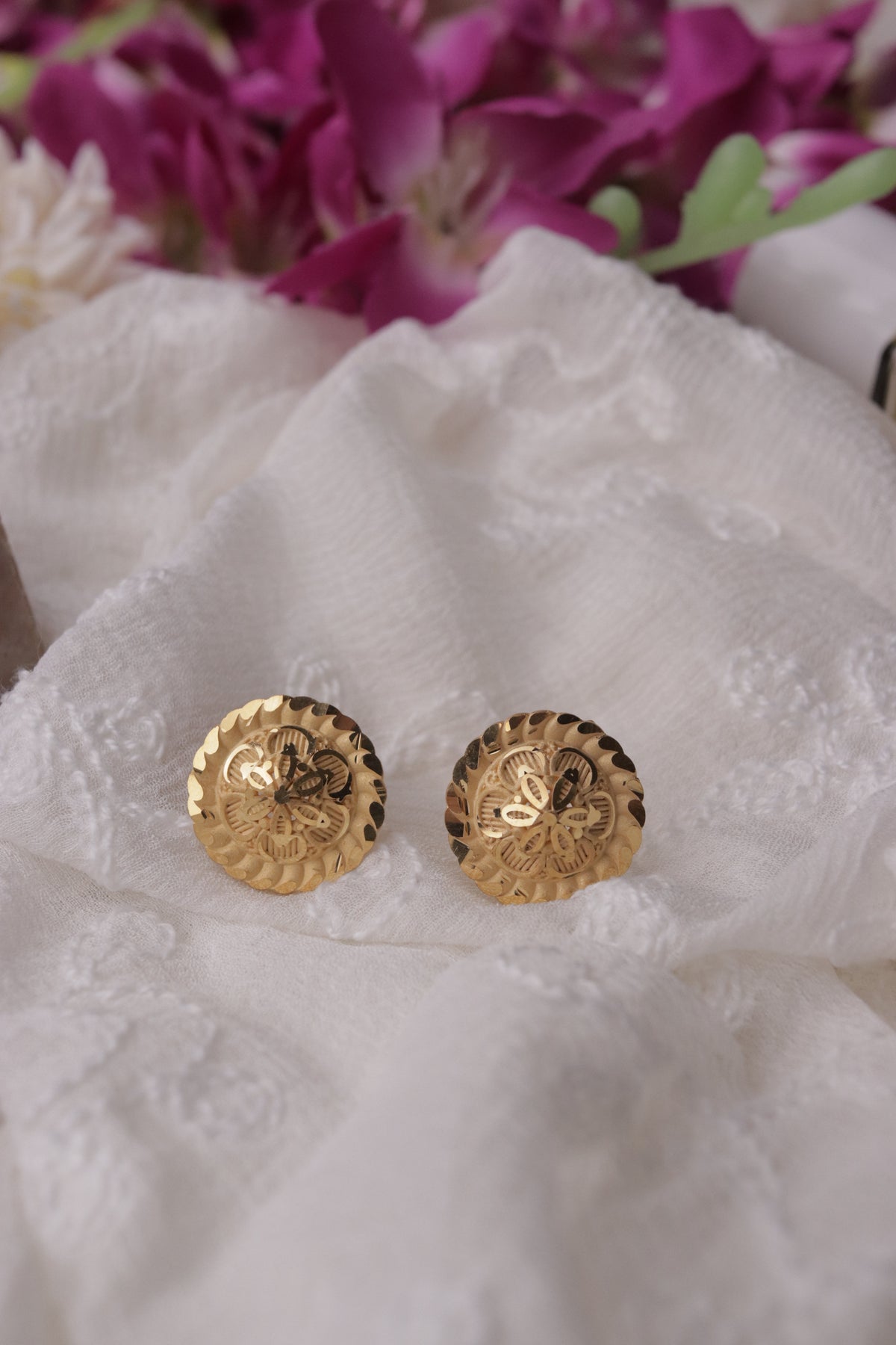 Gold Plated Earring Studs Small